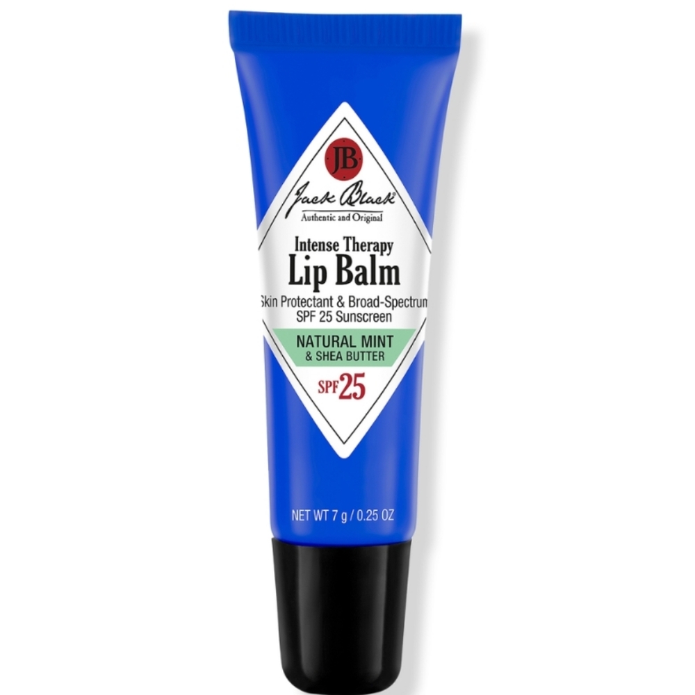 BLACK JACK INTENSE THERAPY LIP BALM NATURAL MINT & SHEA BUTTER SPF 25.